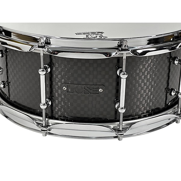 BONE Drums TRUE Carbon Fiber Wide Plain Snare Drum with Chrome Hardware 14 x 4.5 in.