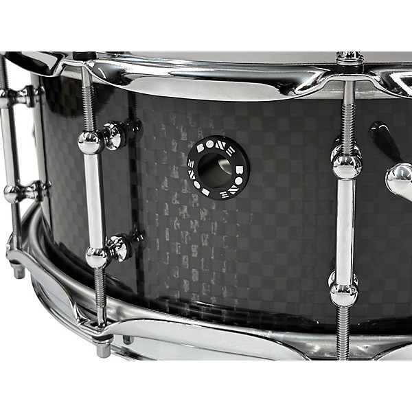 BONE Drums TRUE Carbon Fiber Wide Plain Snare Drum with Chrome Hardware 14 x 4.5 in.