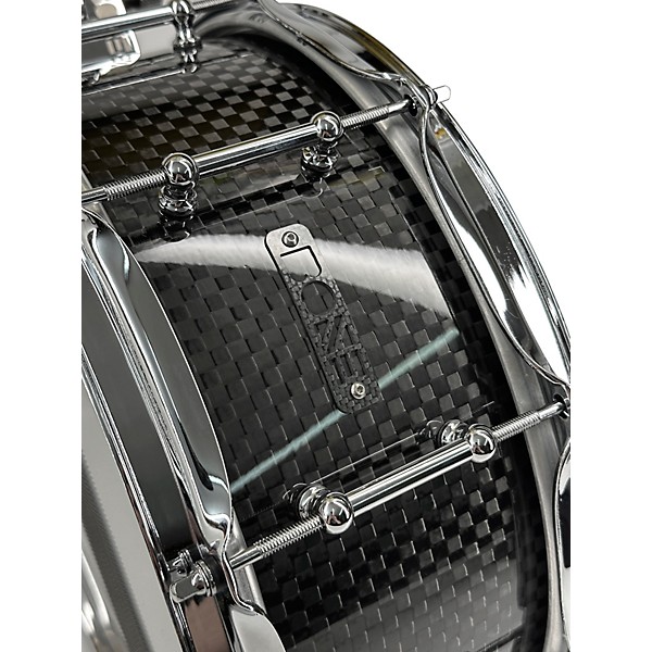 BONE Drums TRUE Carbon Fiber Wide Plain Snare Drum with Chrome Hardware 14 x 4.5 in.