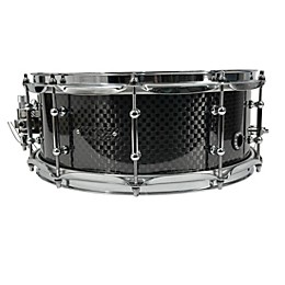 BONE Drums TRUE Carbon Fiber Wide Plain Snare Drum with Chrome Hardware 14 x 5.5 in.