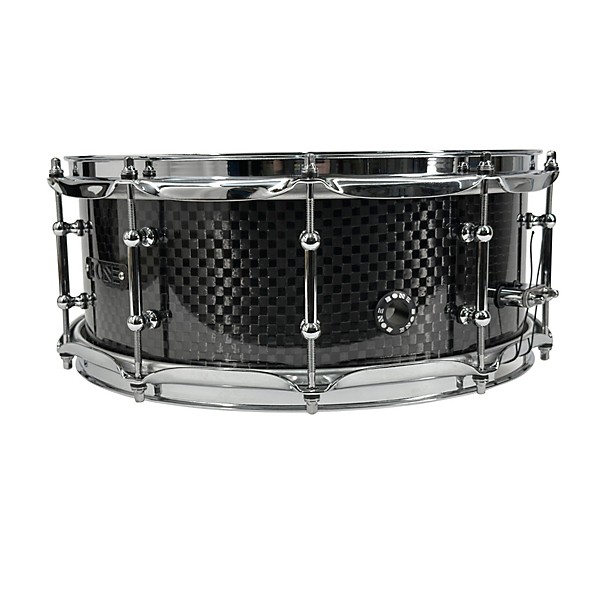 BONE Drums TRUE Carbon Fiber Wide Plain Snare Drum with Chrome Hardware 14 x 5.5 in.