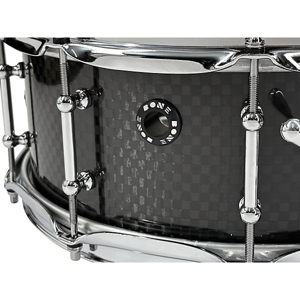 BONE Drums TRUE Carbon Fiber Wide Plain Snare Drum with Chrome Hardware 14 x 5.5 in.