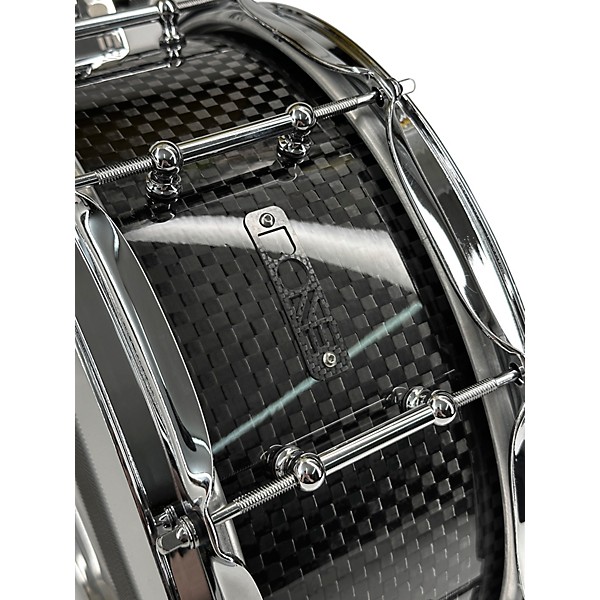 BONE Drums TRUE Carbon Fiber Wide Plain Snare Drum with Chrome Hardware 14 x 5.5 in.
