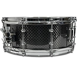 BONE Drums TRUE Carbon Fiber Wide Plain Snare Drum with Chrome Hardware 14 x 6.5 in.