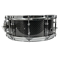BONE Drums TRUE Carbon Fiber Wide Plain Snare Drum with Chrome Hardware 14 x 6.5 in.