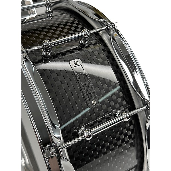 BONE Drums TRUE Carbon Fiber Wide Plain Snare Drum with Chrome Hardware 14 x 6.5 in.