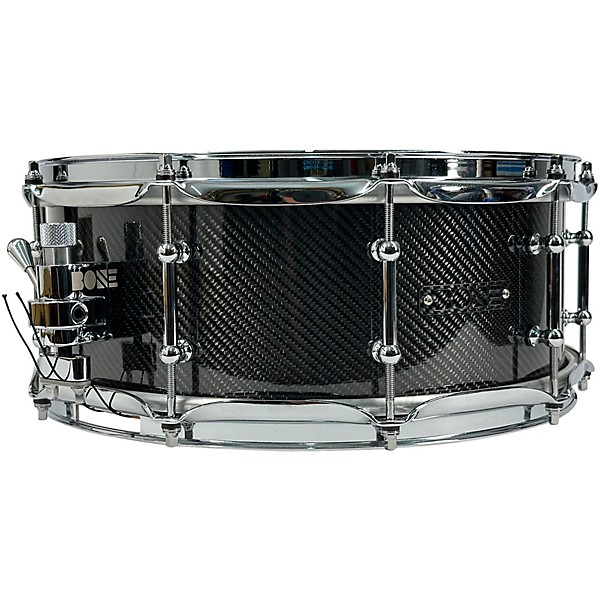 BONE Drums TRUE Carbon Fiber Twill Snare Drum With Chrome Hardware 14 x 8 in.