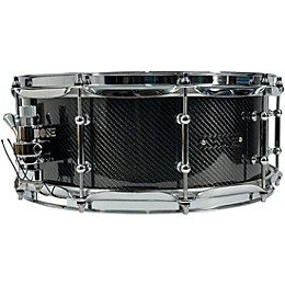 BONE Drums TRUE Carbon Fiber Twill Snare Drum With Chrome Hardware 14 x 4.5 in.