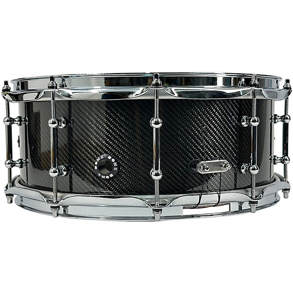BONE Drums TRUE Carbon Fiber Twill Snare Drum With Chrome Hardware 14 x 4.5 in.