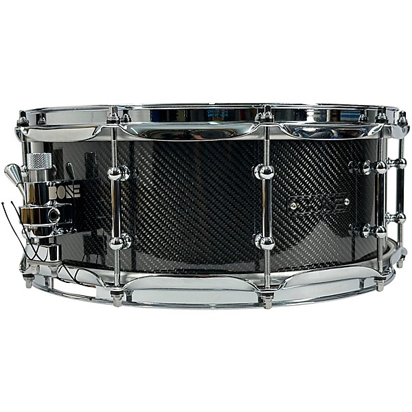 BONE Drums TRUE Carbon Fiber Twill Snare Drum With Chrome Hardware 14 x 5.5 in.