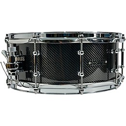 BONE Drums TRUE Carbon Fiber Twill Snare Drum With Chrome Hardware 14 x 6.5 in.