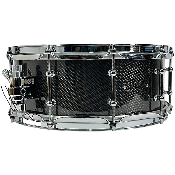 BONE Drums TRUE Carbon Fiber Twill Snare Drum With Chrome Hardware 14 x 6.5 in.