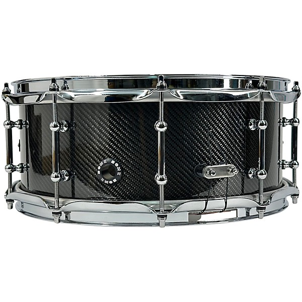 BONE Drums TRUE Carbon Fiber Twill Snare Drum With Chrome Hardware 14 x 6.5 in.