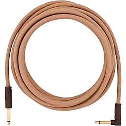 Fender Festival Pure Hemp Straight to Angle Instrument Cable 2-Pack 18.6 ft. Natural