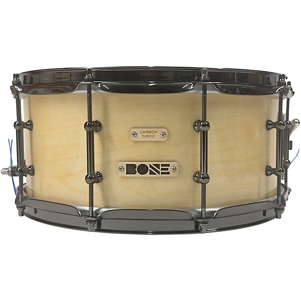 BONE Drums TRUE Carbon Fiber Hybrid Snare Drum with Black Nickel Hardware 14 x 5.5 in. Natural