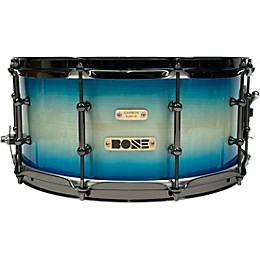 BONE Drums TRUE Carbon Fiber Hybrid Snare Drum with Black Nickel Hardware 14 x 5.5 in. Ocean Blue Burst