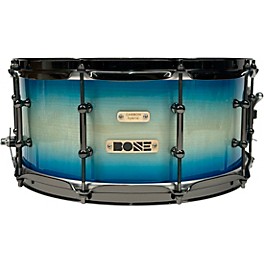 BONE Drums TRUE Carbon Fiber Hybrid Snare Drum with Black Nickel Hardware 14 x 5.5 in. Ocean Blue Burst