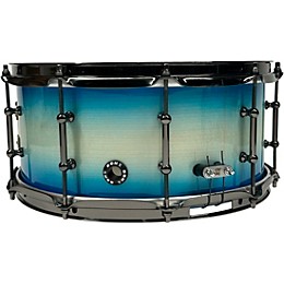 BONE Drums TRUE Carbon Fiber Hybrid Snare Drum with Black Nickel Hardware 14 x 5.5 in. Ocean Blue Burst