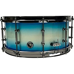 BONE Drums TRUE Carbon Fiber Hybrid Snare Drum with Black Nickel Hardware 14 x 6.5 in. Ocean Blue Burst