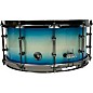 BONE Drums TRUE Carbon Fiber Hybrid Snare Drum with Black Nickel Hardware 14 x 6.5 in. Ocean Blue Burst
