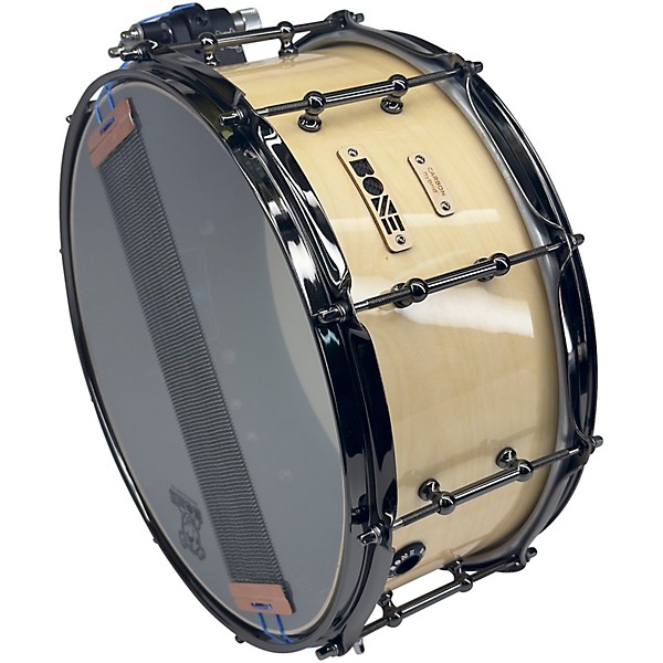 BONE Drums TRUE Carbon Fiber Hybrid Snare Drum with Black Nickel Hardware 14 x 8.5 in. Natural