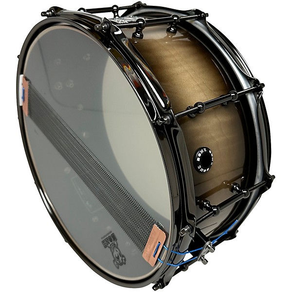 BONE Drums TRUE Carbon Fiber Hybrid Snare Drum with Black Nickel Hardware 14 x 8.5 in. Charcoal Burst