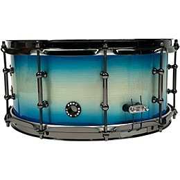 BONE Drums TRUE Carbon Fiber Hybrid Snare Drum with Black Nickel Hardware 14 x 8.5 in. Ocean Blue Burst