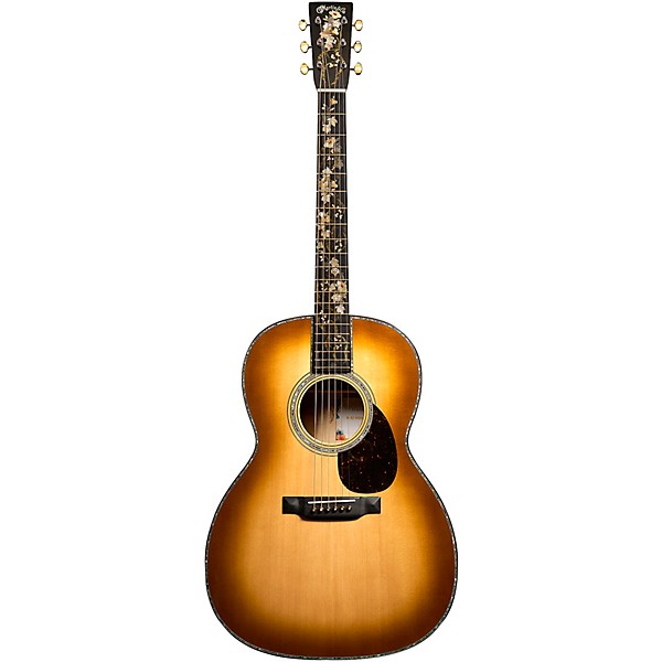 Martin O'ahu K-42 Hibiscus Acoustic Guitar - Dark Toast Burst