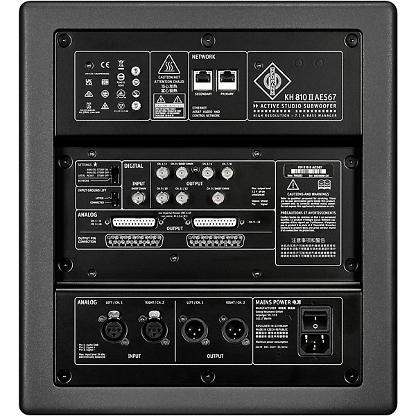 Neumann KH 810 II AES67 10" Powered Subwoofer With DSP & AoIP Interface