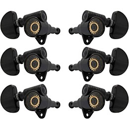 GROVER 102SV Roto SB Guitar Tuning Machines Black Chrome