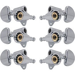 GROVER 102SV Roto SB Guitar Tuning Machines Chrome
