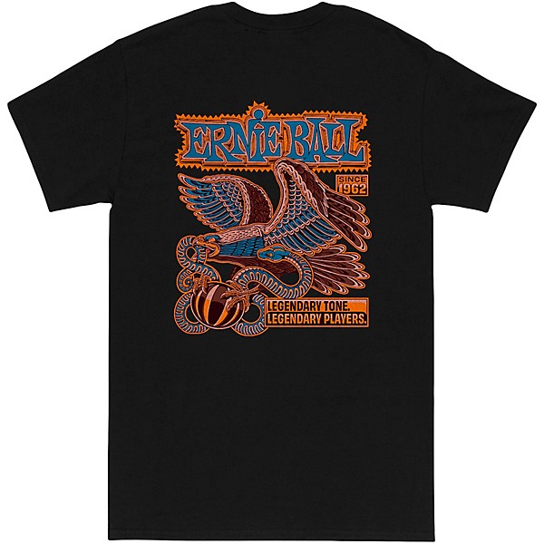 Ernie Ball Ernie Ball Eagle and Snake T-Shirt XX Large Black