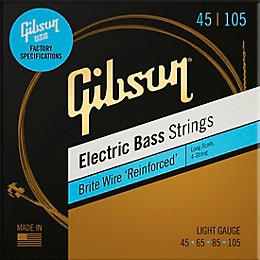 Gibson Long Scale Brite Wire Electric Bass Strings Light