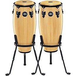 MEINL Headliner Series Conga Set with Height Adjustable Basket Stands Natural