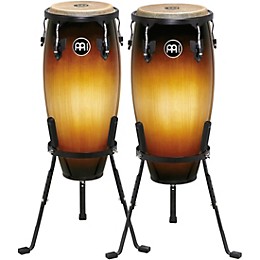 MEINL Headliner Series Conga Set with Height Adjustable Basket Stands Vintage Sunburst