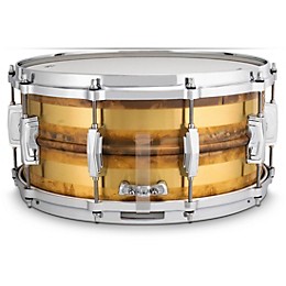 Ludwig Raw Striped Bronze Phonic Snare Drum - 14 x 6.5 in.