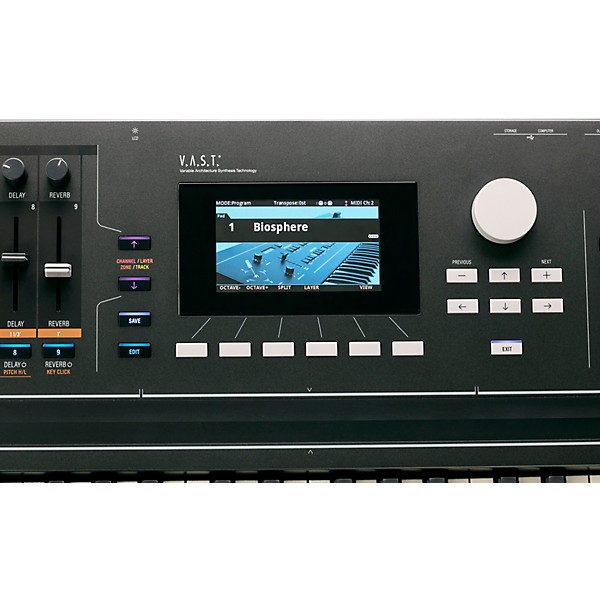 Kurzweil K2088 88-key V.A.S.T. Synthesizer Workstation Black