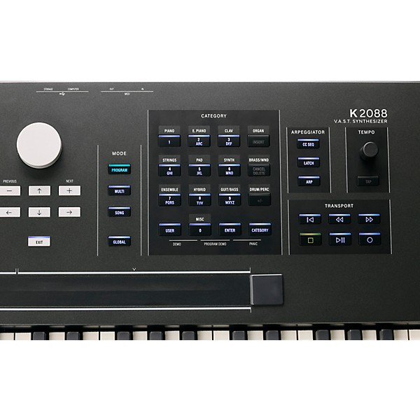 Kurzweil K2088 88-key V.A.S.T. Synthesizer Workstation Black