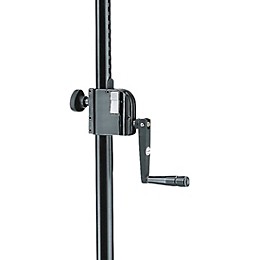 K&M 21338 Adjustable Speaker Pole with Hand Crank Black