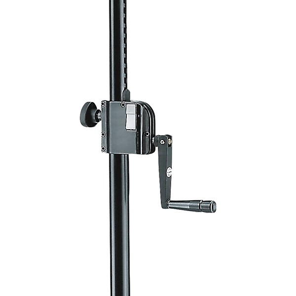 K&M 21338 Adjustable Speaker Pole with Hand Crank Black