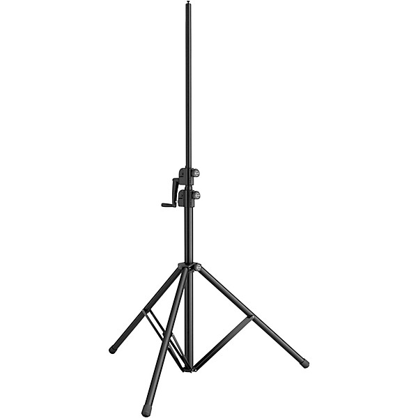 K&M 24730 Dual Crank Audio/Lighting Stand Black
