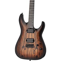 Schecter Guitar Research C-1 Pale Moon Electric Guitar - Natural Satin with Black Burst