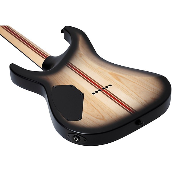 Schecter Guitar Research C-1 Pale Moon Electric Guitar - Natural Satin with Black Burst