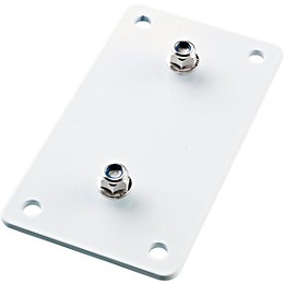 K&M 24356 Speaker Adapter Panel 3 White