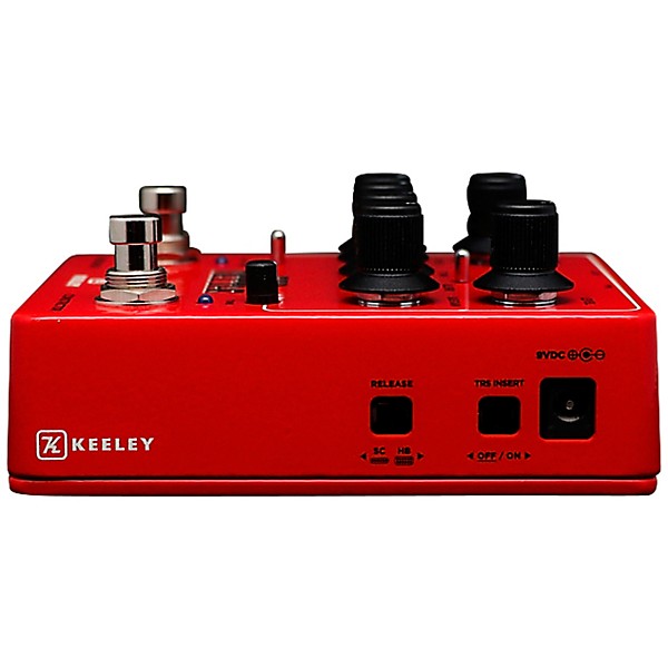 Keeley Electronics Red Nectar Overdrive and Compressor Dual Effects Pedal Red