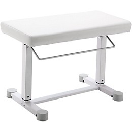 K&M 14080 Pneumatic Uplift Piano Bench White