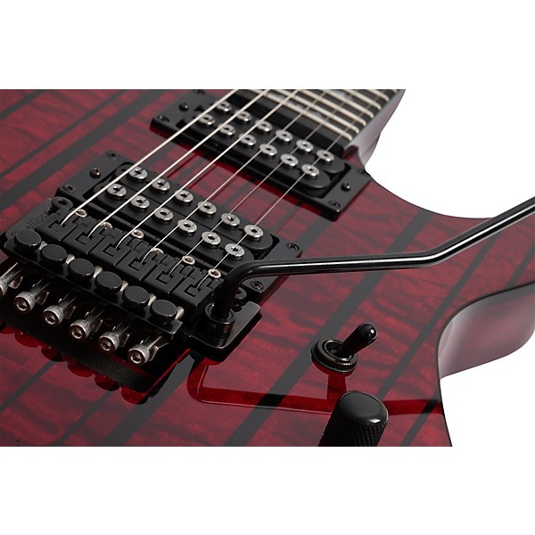 Schecter Guitar Research Synyster Gates Standard Plus Electric Guitar - Transparent Deep Red