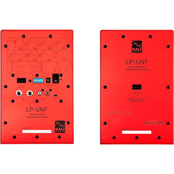 Kali Audio LP-UNF 4.5" 2-Way Powered Speaker Pair With Bluetooth - Red