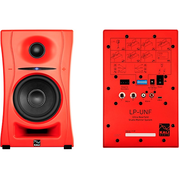 Kali Audio LP-UNF 4.5" 2-Way Powered Speaker Pair With Bluetooth - Red