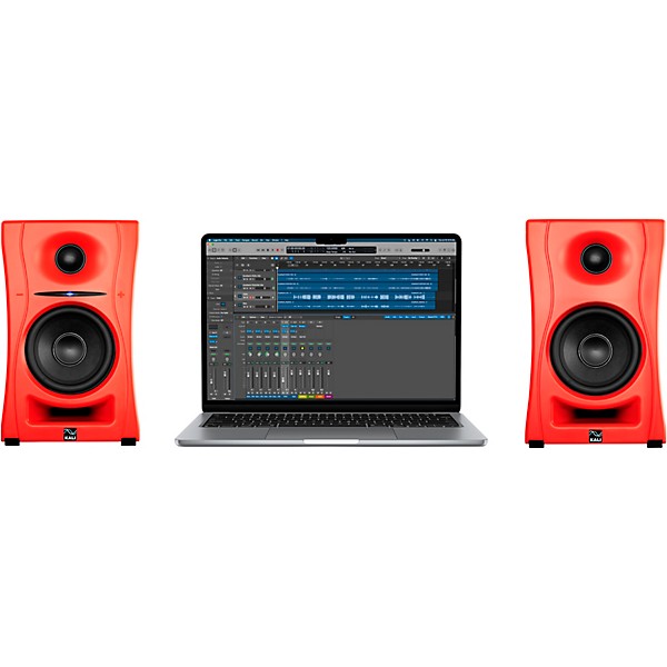 Kali Audio LP-UNF 4.5" 2-Way Powered Speaker Pair With Bluetooth - Red